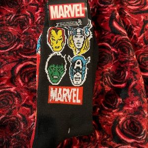 Men’s Marvel Socks Hulk Thor Iron Man Captain America Size 6-12